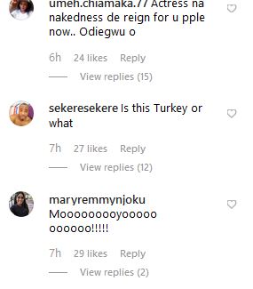 Moyo Lawal's comment section