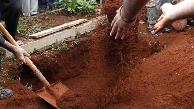 Dead Body Of A Kenyan Ofiicer Exhumed To Retrieve Uniform