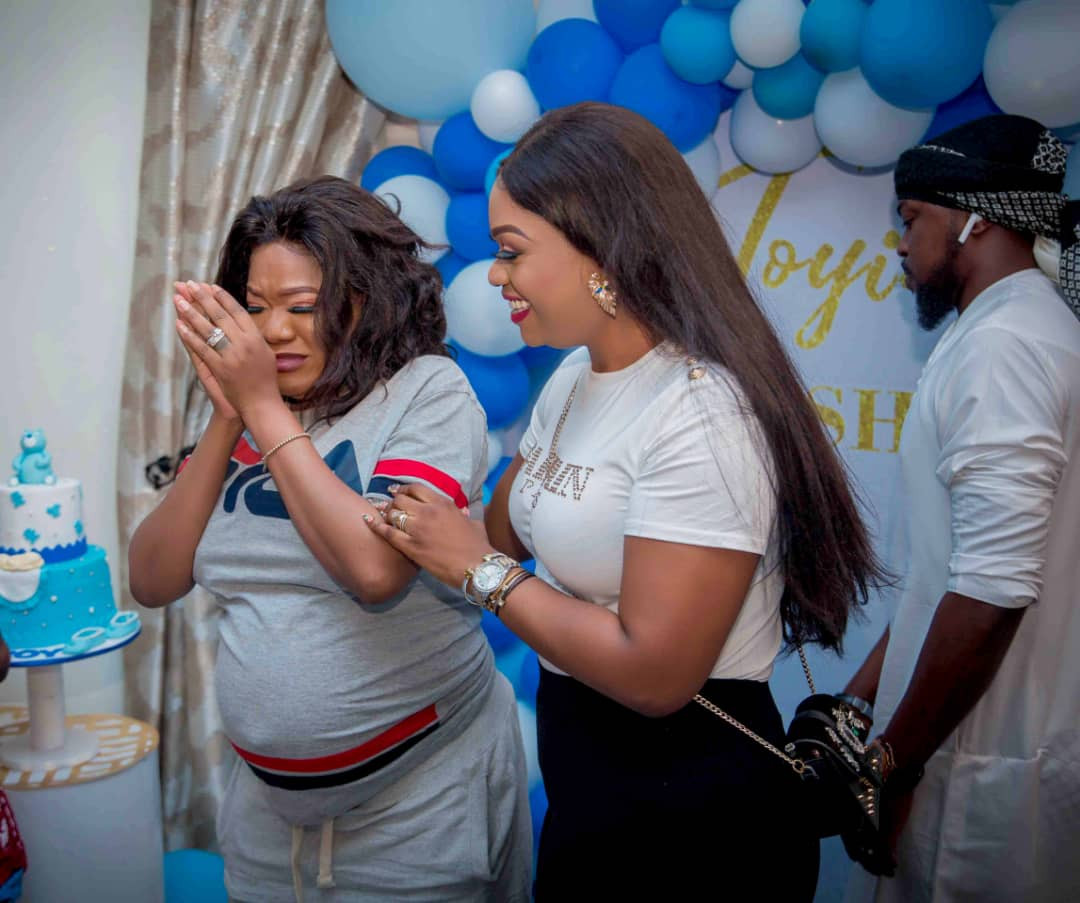 Osas Ighodaro, Bam Bam, Annie Idibia Spotted At Toyin Aimakhu's Baby Shower