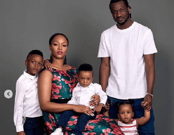 Paul Okoye, his wife and children