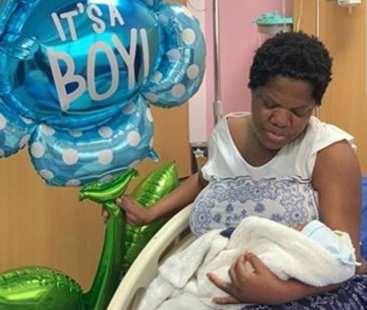 Toyin Abraham and her son