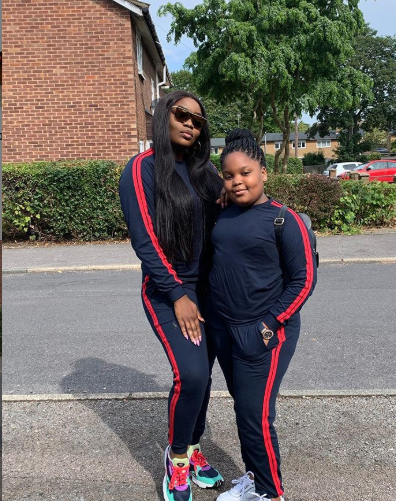 Bisola and daughter