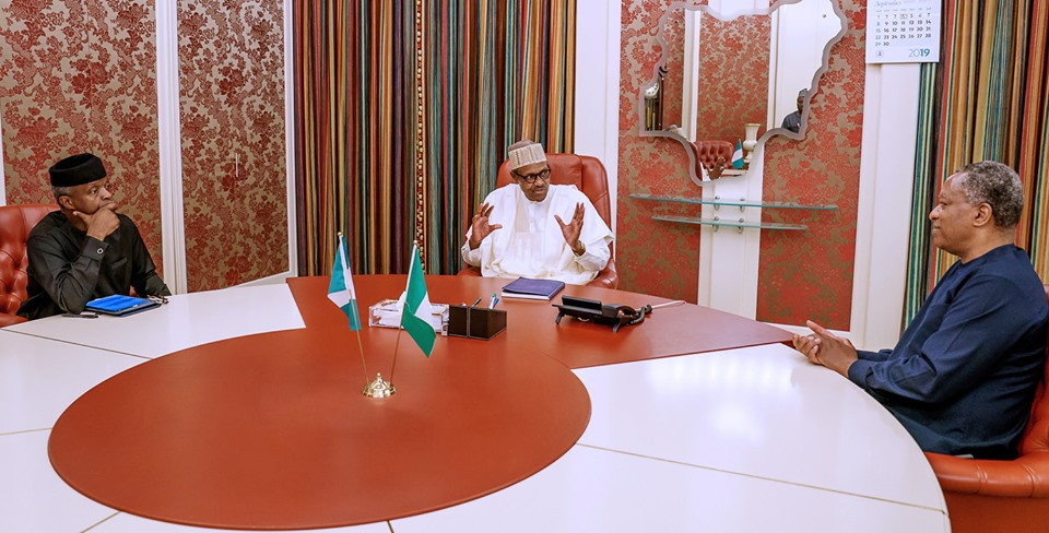 President Buhari, Yemi Osinbajo, Geoffrey Onyeama