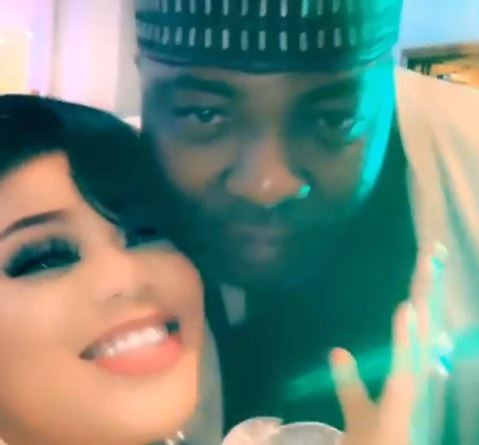 Toyin Lawani and her first baby daddy