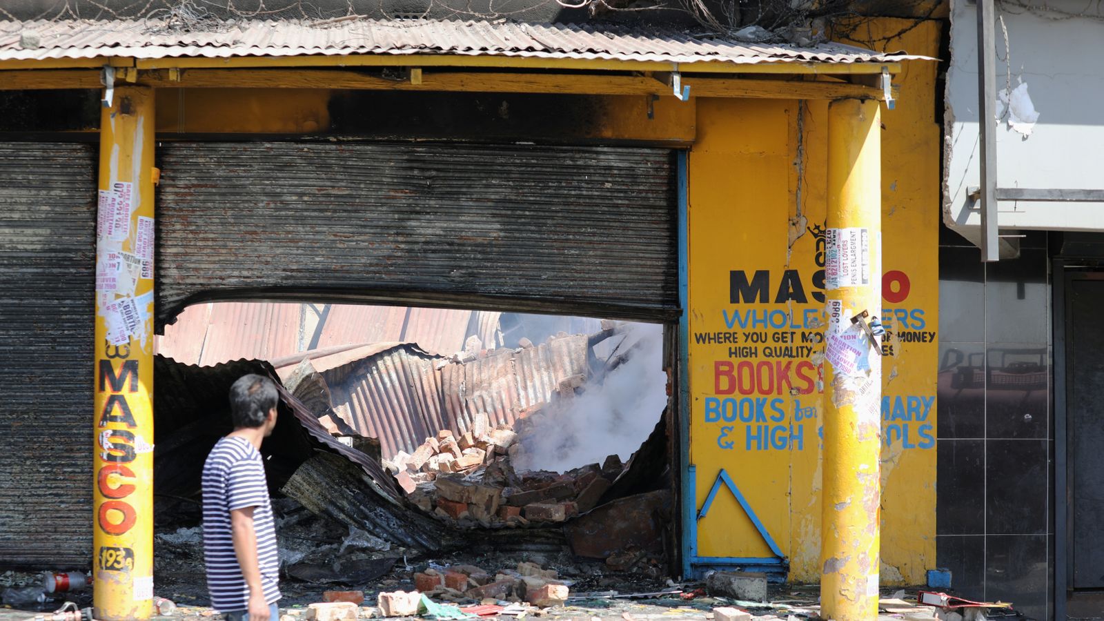 Foreign-owned stores in South Africa were looted by protesters in xenophobic attacks