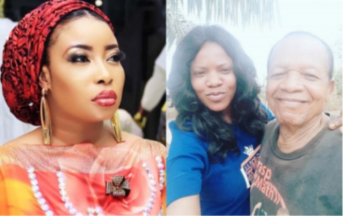 Lizzy Anjorin, Toyin Abraham and her father