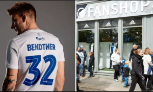 Nicklas Bendtner in FC Copenhagen jersey