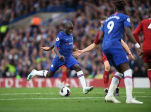 Kante against Liverpool