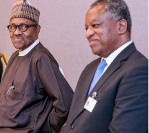 President Buhari and Geoffrey Onyeama