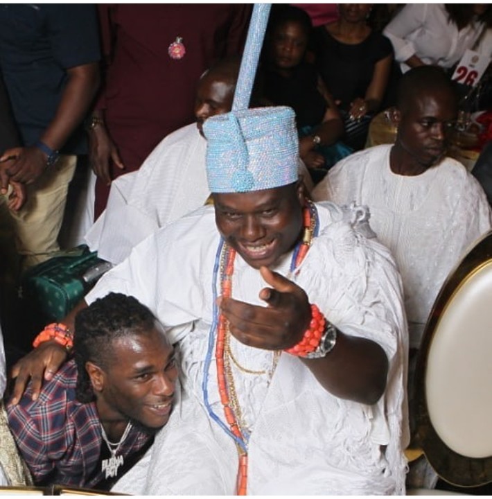 Ooni of Ife and musician, Burna Boy