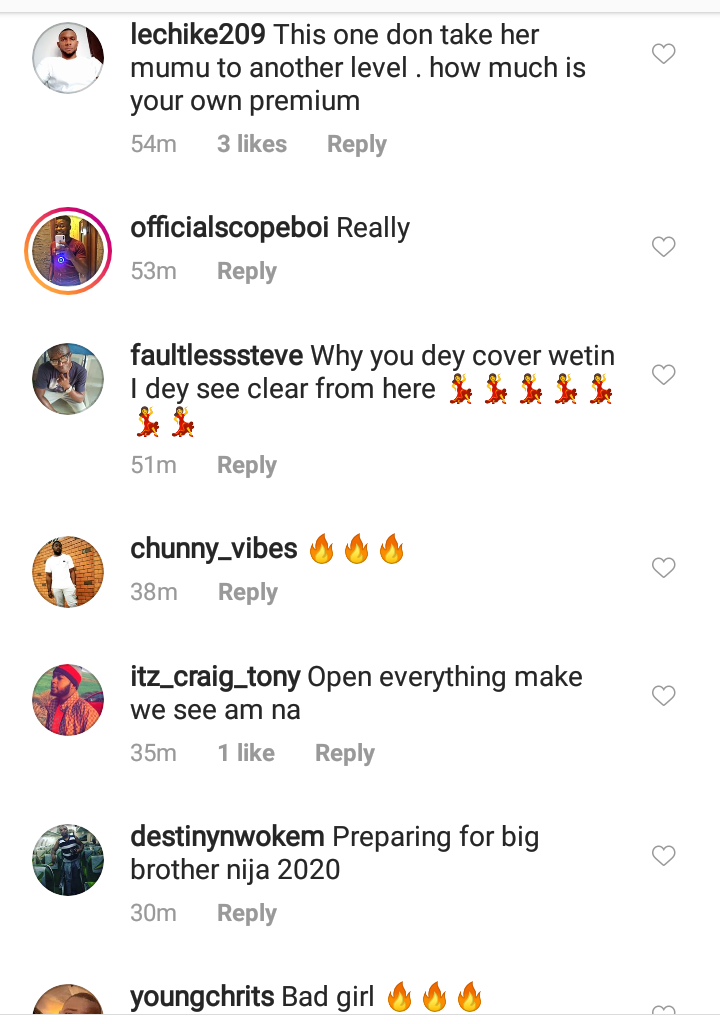 Pat Ugwu's comment section 