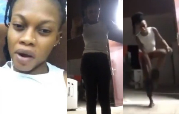 Lady strips on Facebook live