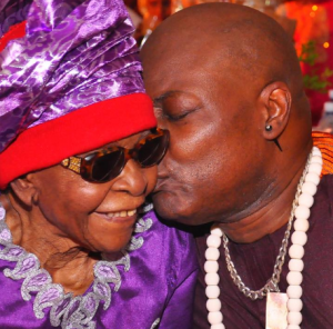 Charly Boy and mom