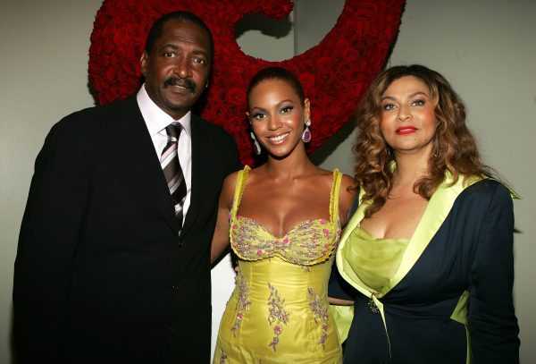 Beyonce, her father, Matthew Knowles and mother, Tina Lawson