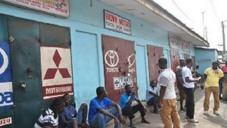 Lock up shops in Ghana