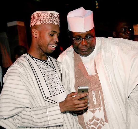 Atiku Abubakar and his son, Mustapha Abubakar