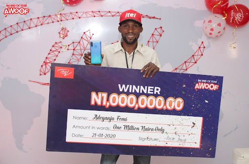 One Million Naira richer – itel Mobile rewards customers in Awoof Promo