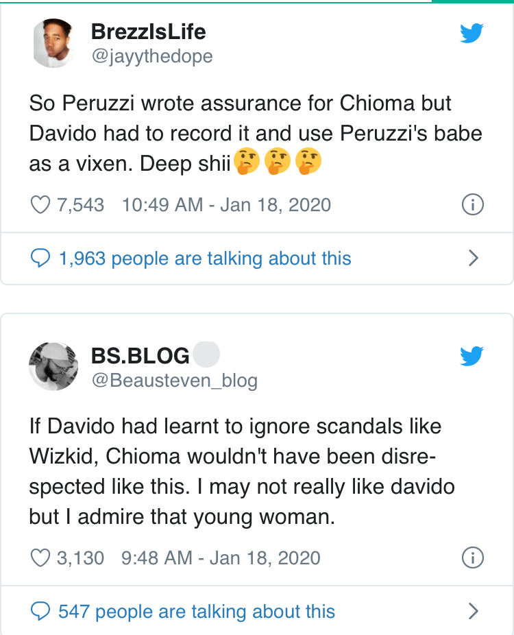 Chioma and Peruzzi 