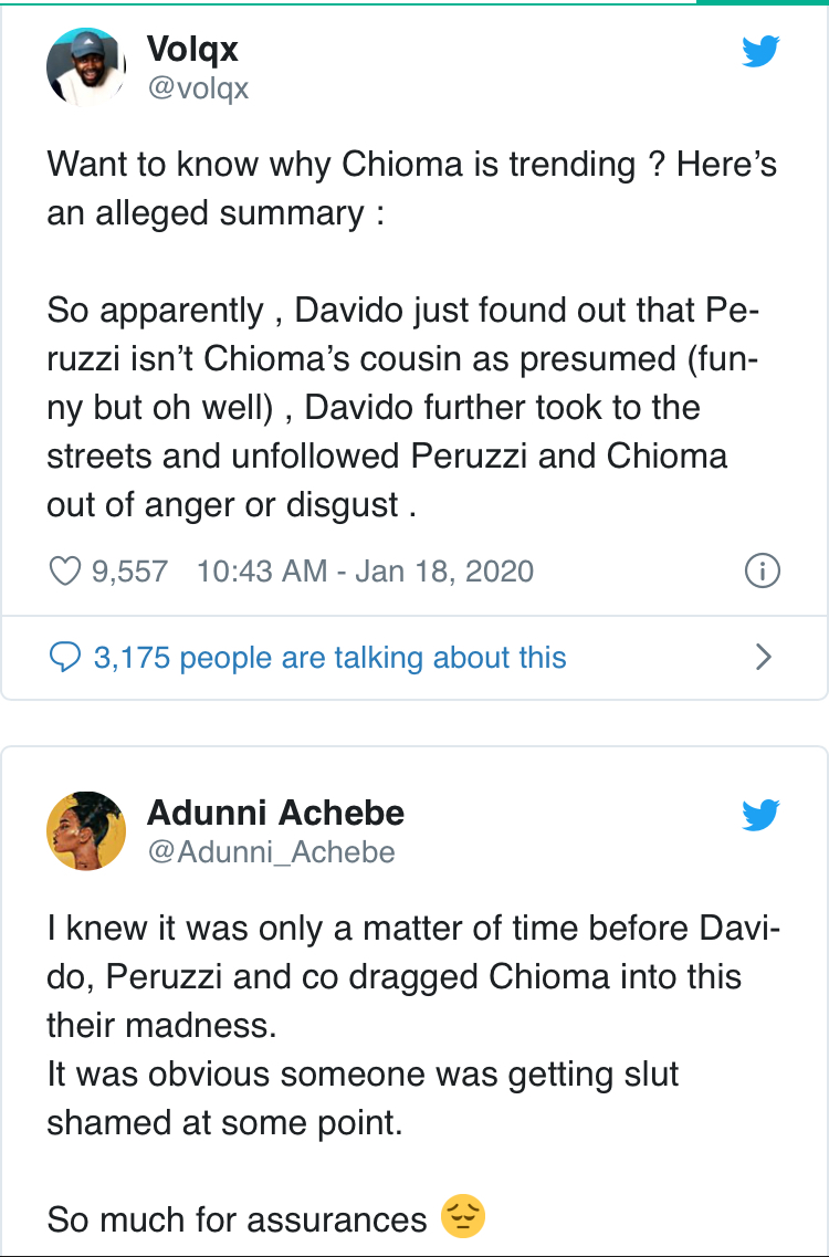 Chioma and Peruzzi 