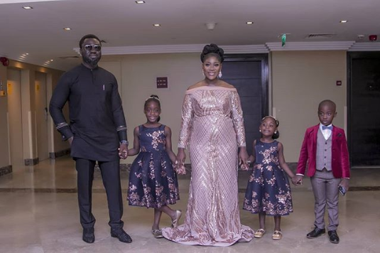 Prince Odi Okojie, his wife, Mercy and children