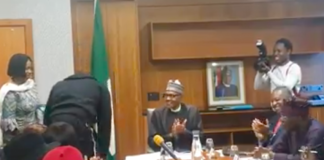 Anthony Joshua and President Buhari