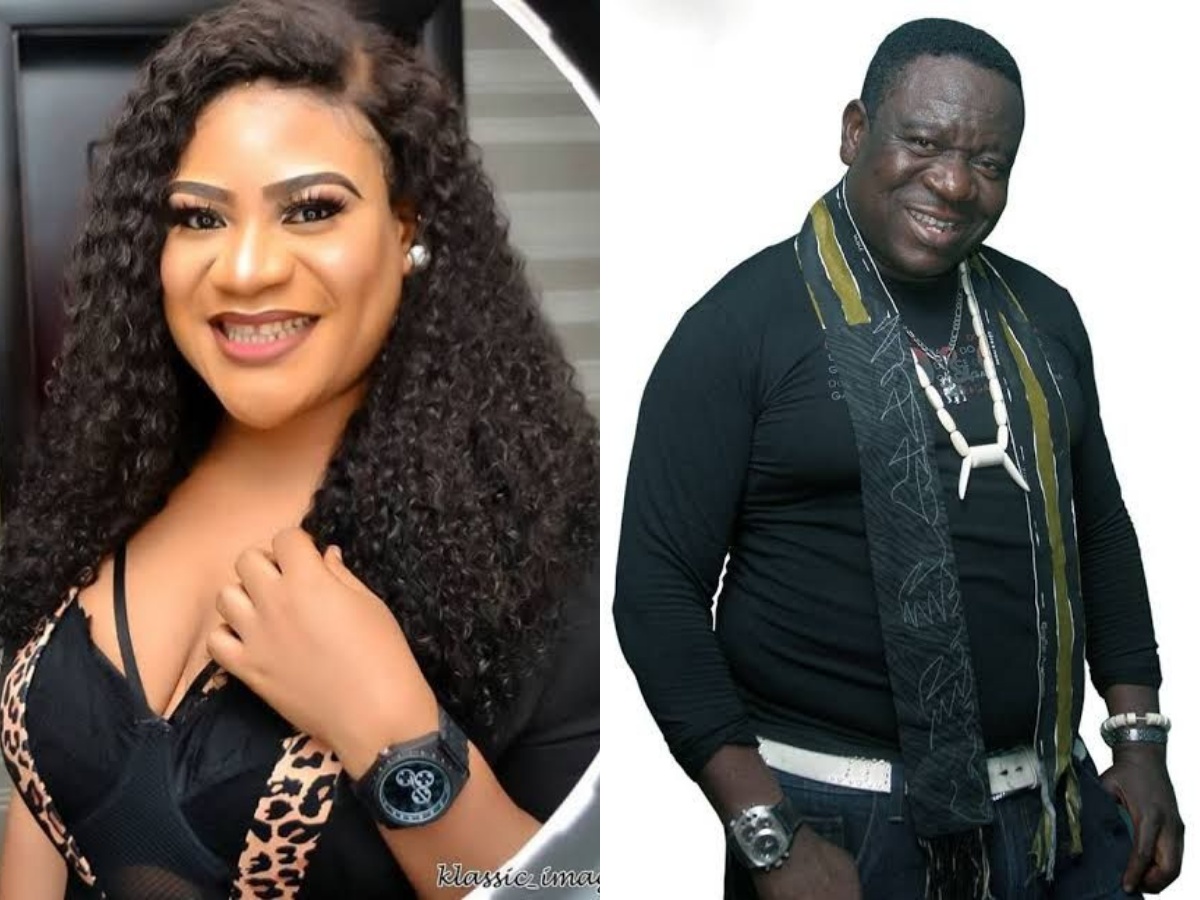 Actress Nkechi Blessing and Mr Ibu