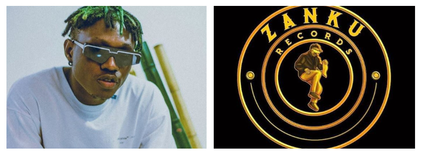 Zlatan Ibile and the logo of his record label