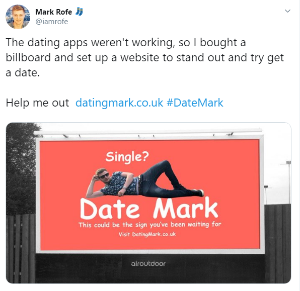 Man Advertise Himself For Love