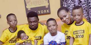 Kunle Afod and family