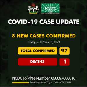8 new cases confirmed in Nigeria