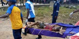 A victim of Lagos gas plant explosion