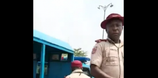FRSC official defates tyre of lady rushing pregnant woman to hospital