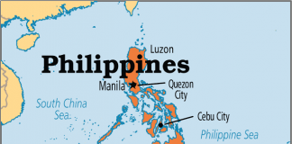 Phillipines on map