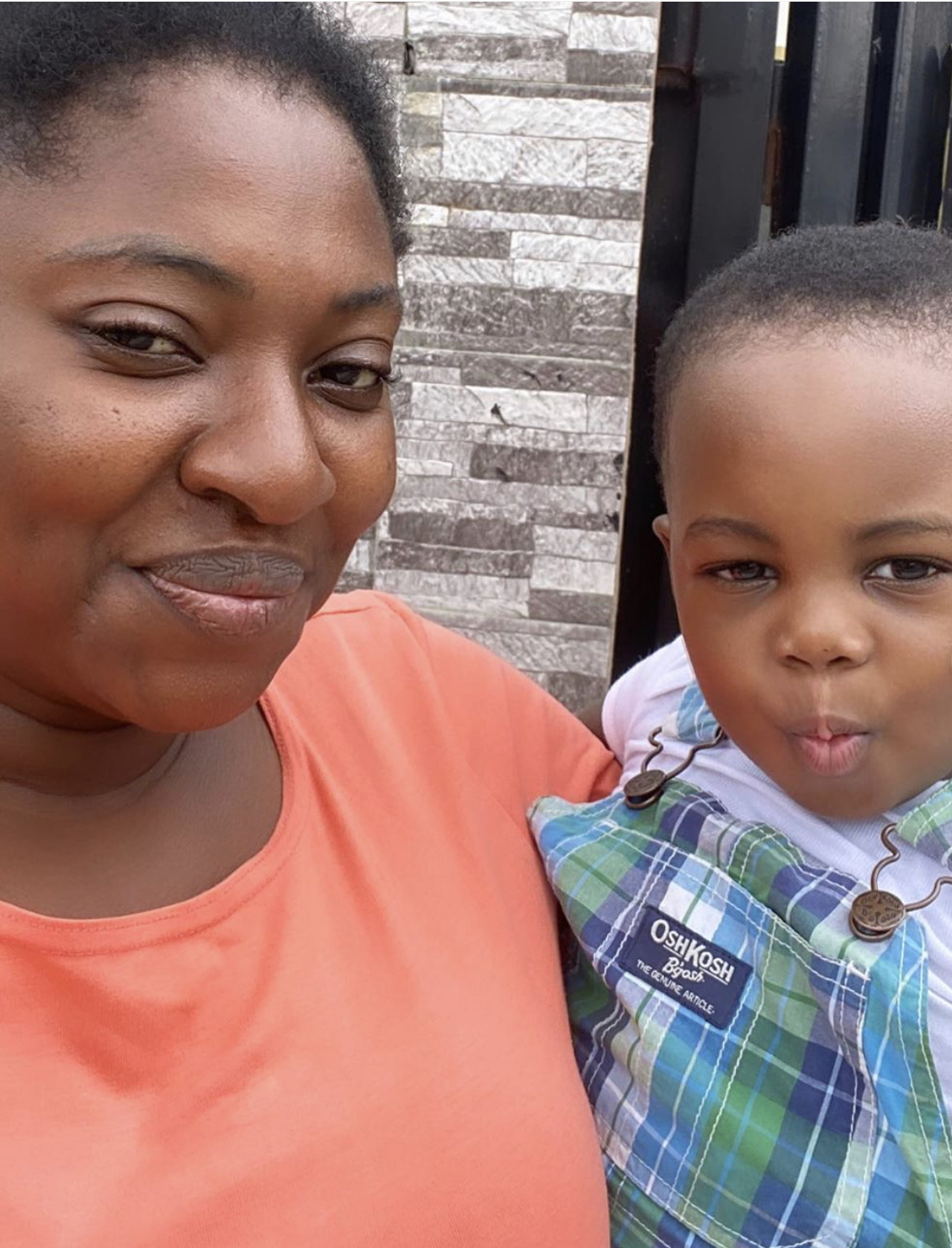 Yvonne Jegede and her son, Xavier