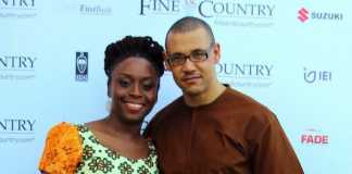 Chimamanda Adichie and husband