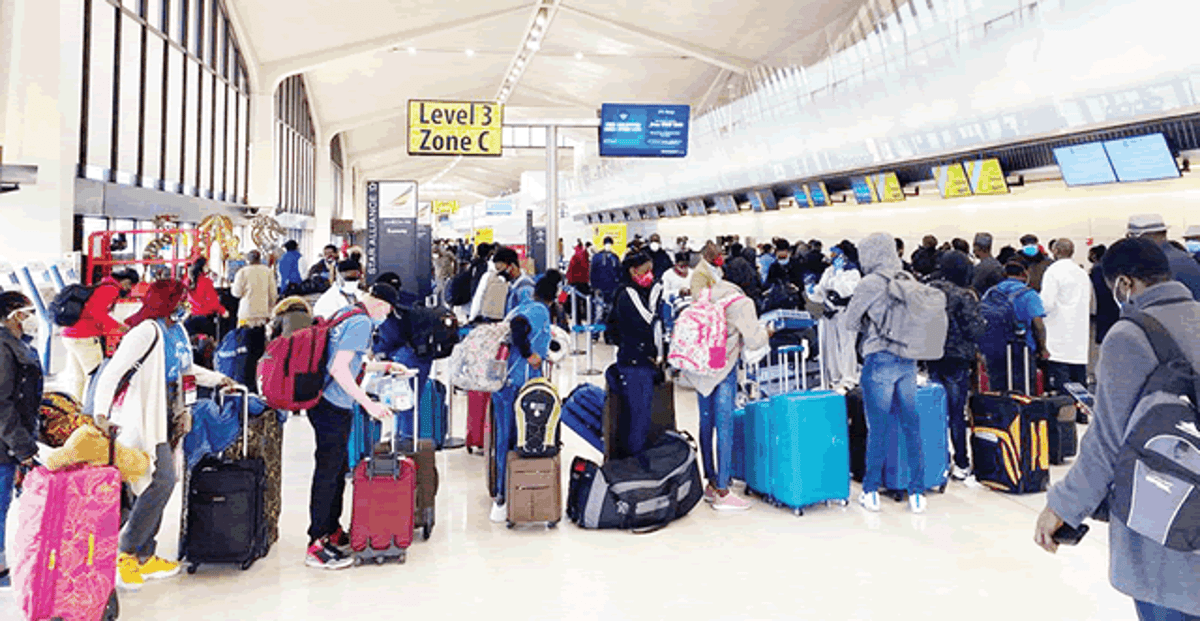 Nigerians at airport