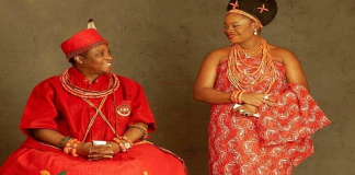Oba of Benin and Queen Iyayota