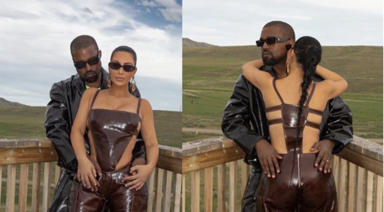 Kim Kardashian and her husband, Kanye West
