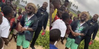 Davido and the little kids