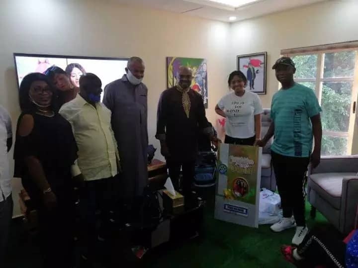 The Actors Guild of Nigeria (AGN) pictured with Regina Daniels and Ned Nwoko
