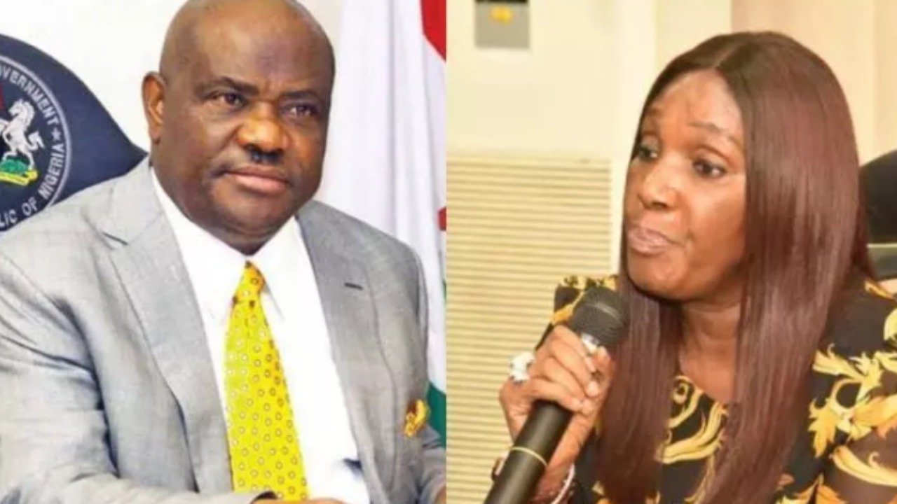 Photo of ex NDDC boss,Joy Nunieh and Governor Wike