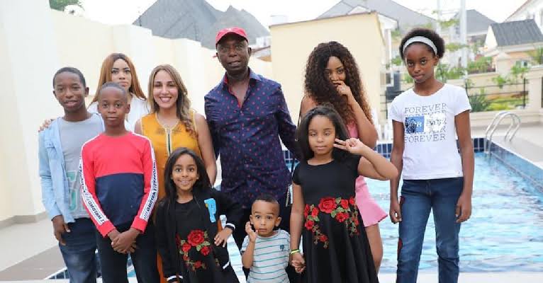 Ned Nwoko and his family