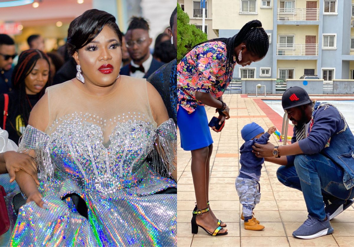 Toyin Abraham and her family