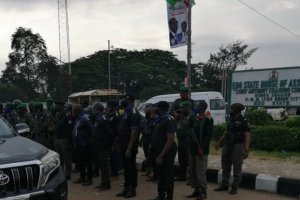 policemen lay siege on Edo Assembly