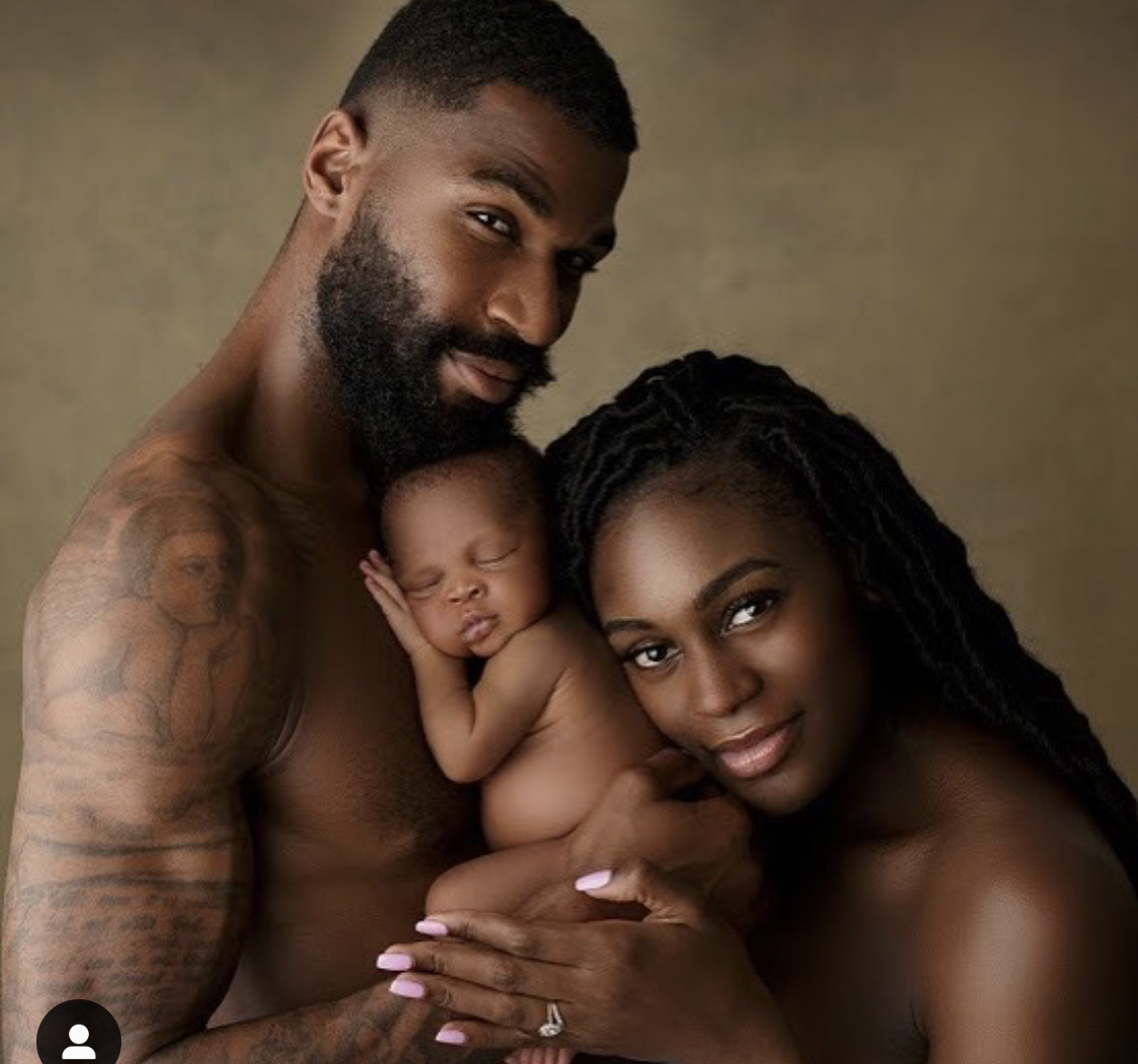 Mike Edwards, his wife and son