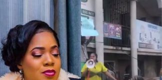 Toyin Abraham Leads #EndSARS Protest In Ibadan (Video)