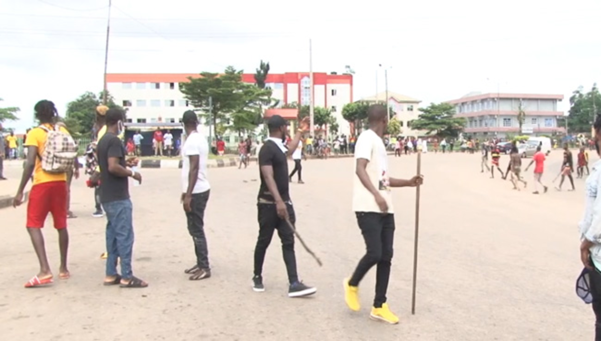 Armed Men Attack #EndSARS Protesters In Benin