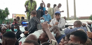 JUST IN: Oyetola Joins #EndSARS Protesters In Osun