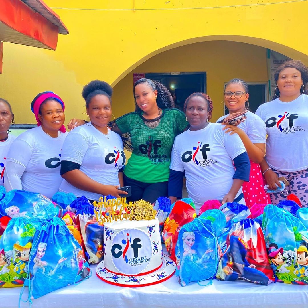 Chika Ike Spends Time At Orphanage Home For Her Birthday (Photos)