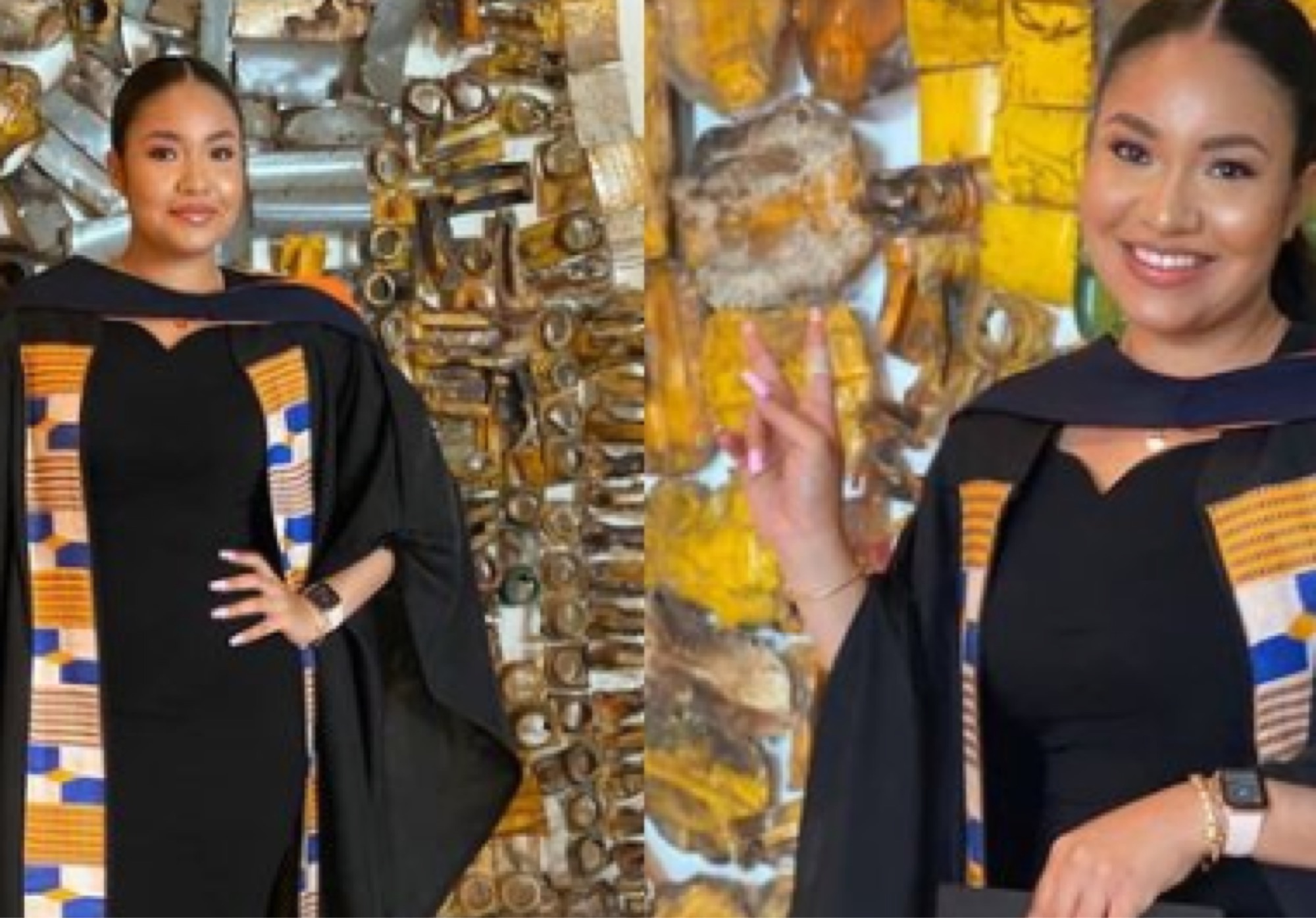 Flavor’s Second Babymama, Anna Banner Bags Degree From Ghanaian University